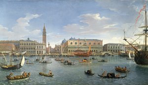 サンジョルジョ島からのヴェネツィアの眺め、1697年